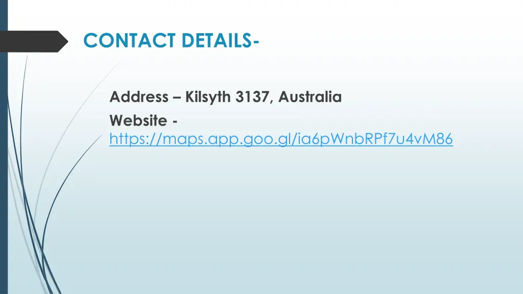 contact details