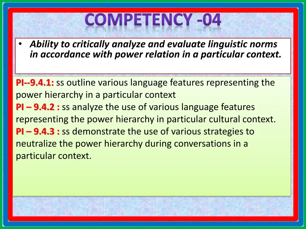 competency 04