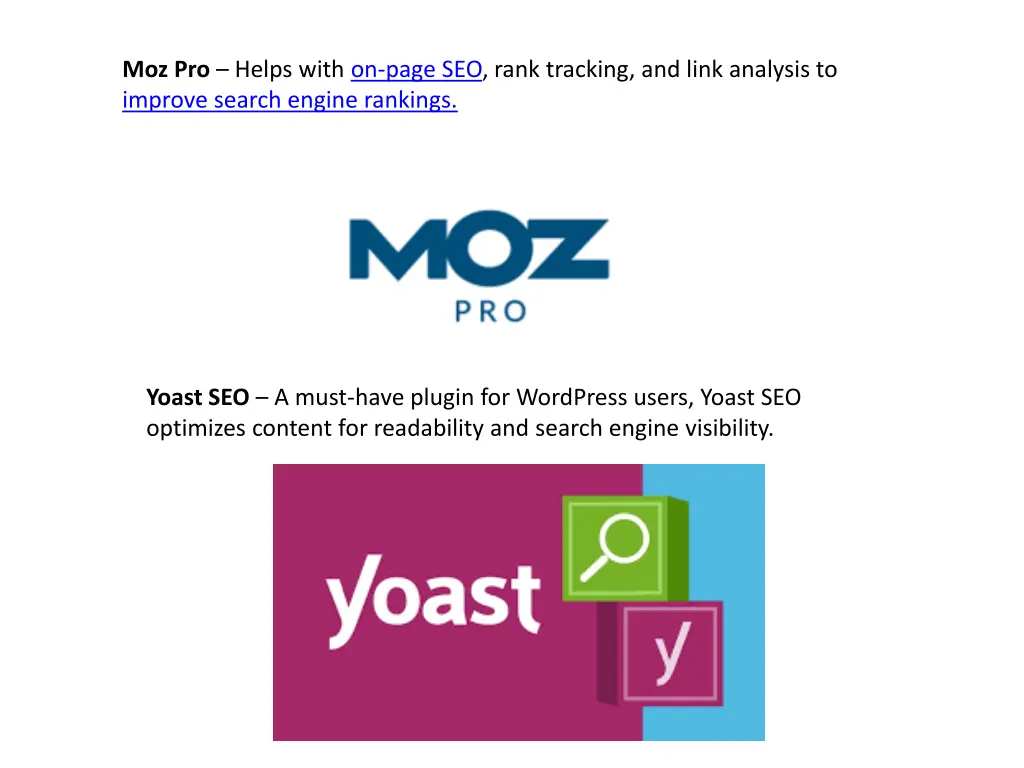 moz pro helps with on page seo rank tracking