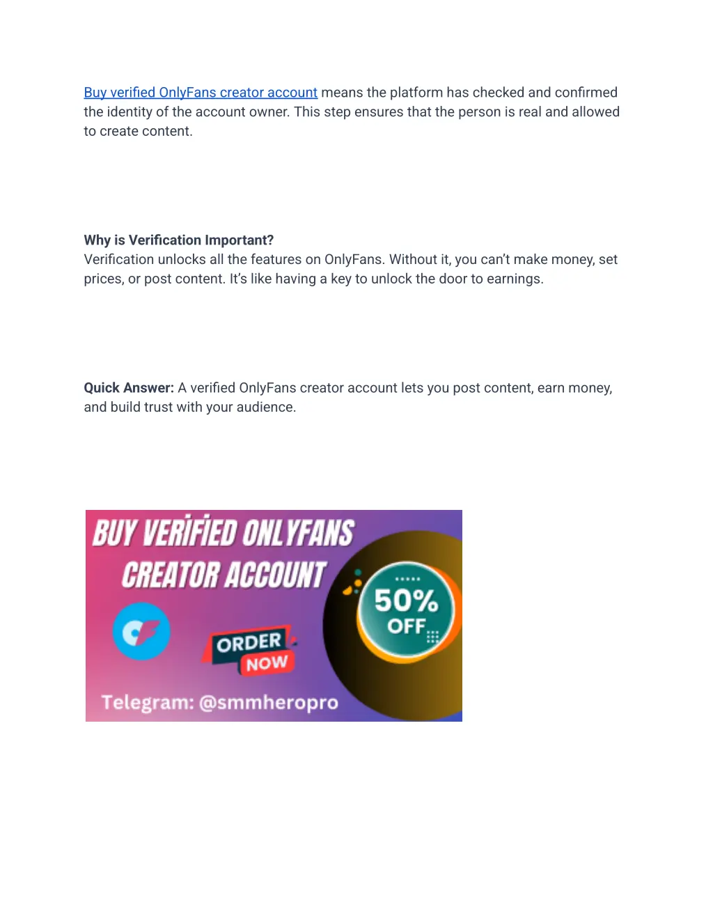 buy verified onlyfans creator account means