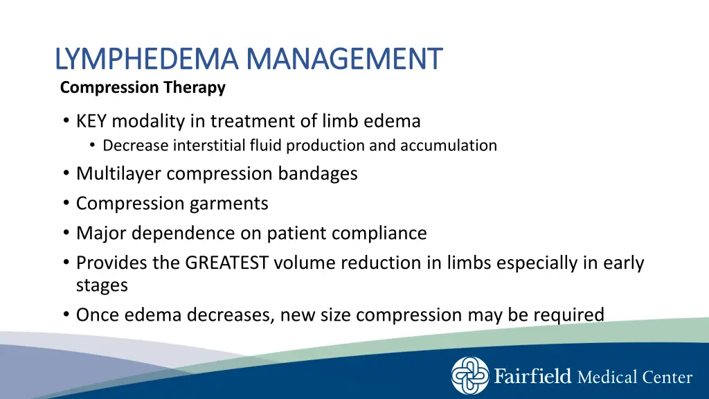 lymphedema management lymphedema management 1