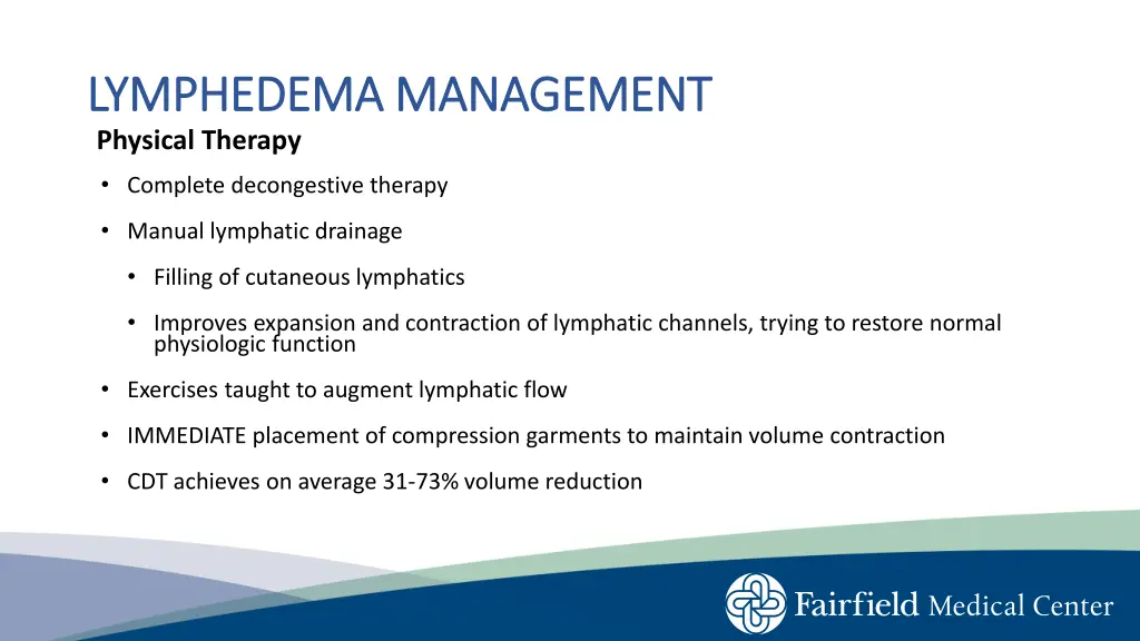 lymphedema management lymphedema management 2