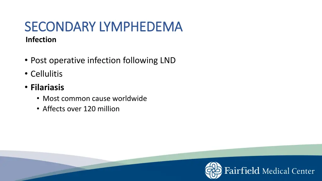 secondary lymphedema secondary lymphedema