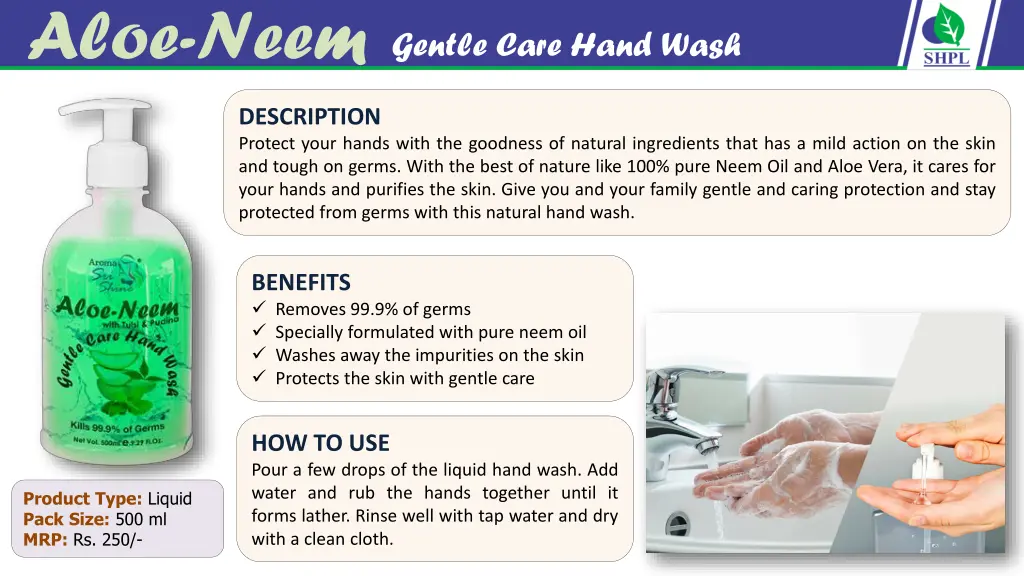 aloe neem gentle care hand wash