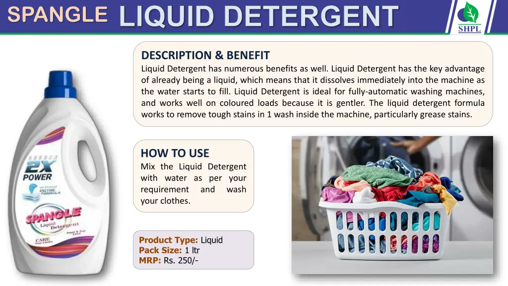 liquid detergent