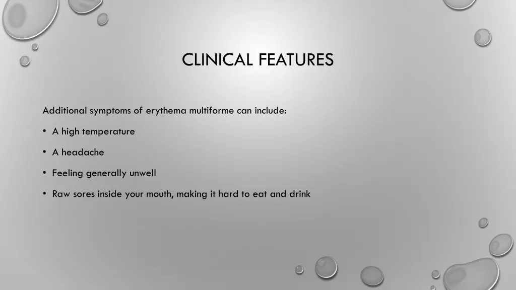 clinical features 2