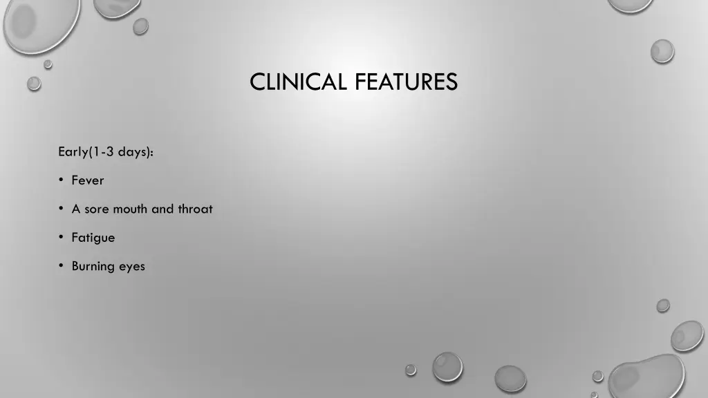 clinical features 3