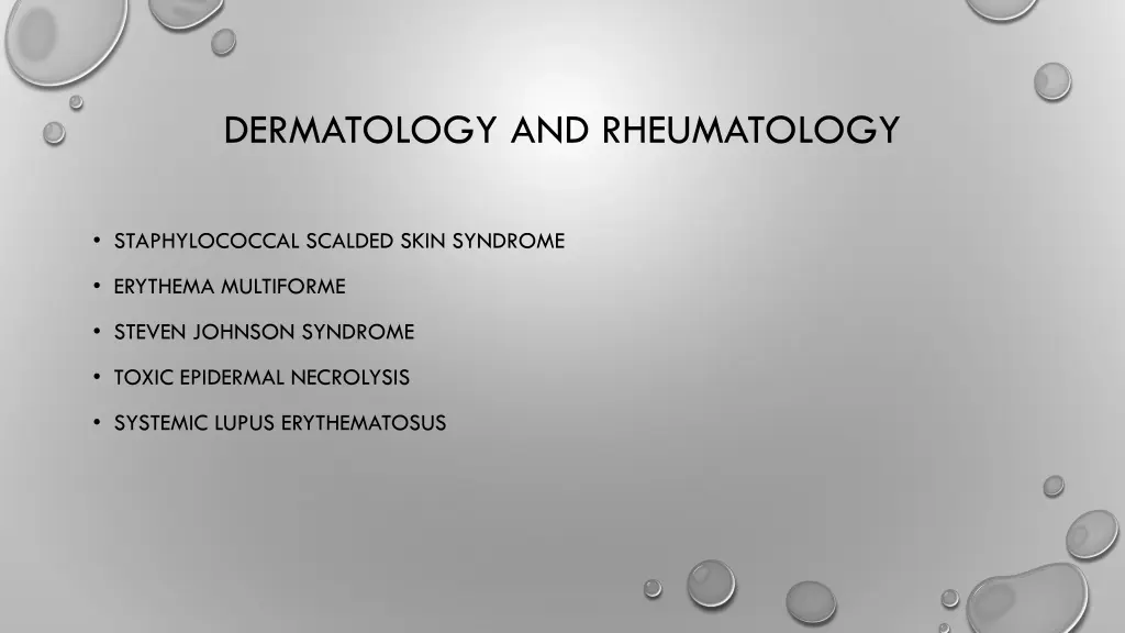 dermatology and rheumatology 1