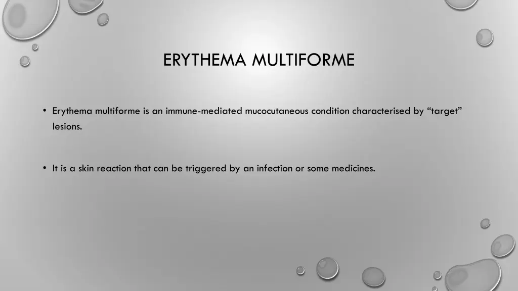 erythema multiforme 1