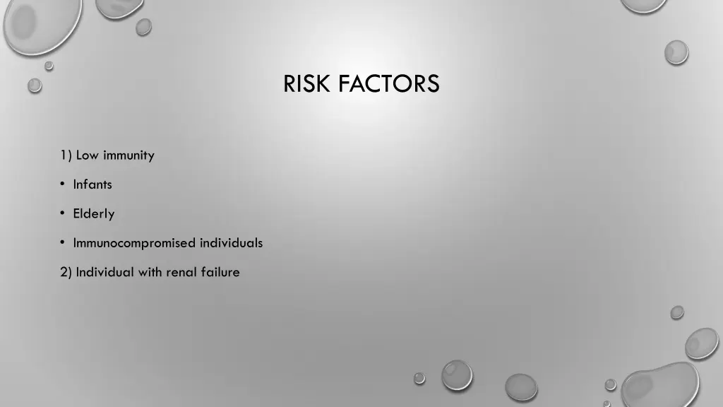 risk factors