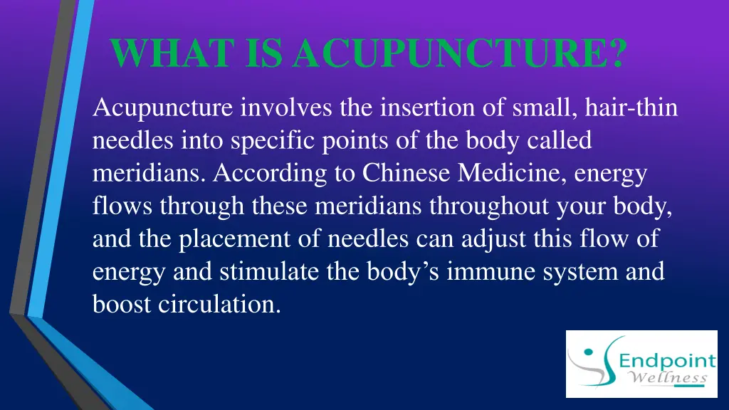 what is acupuncture