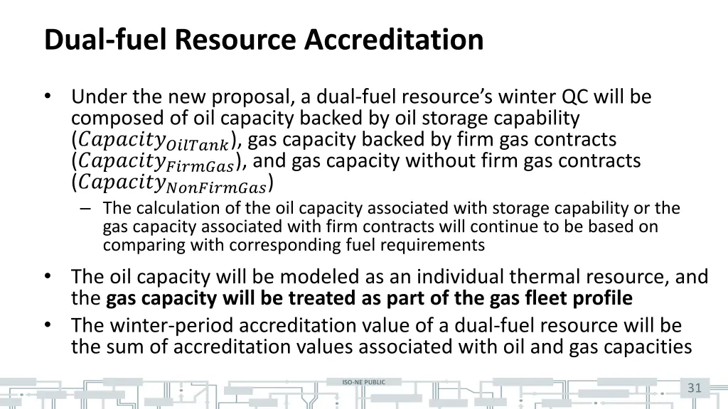 dual fuel resource accreditation