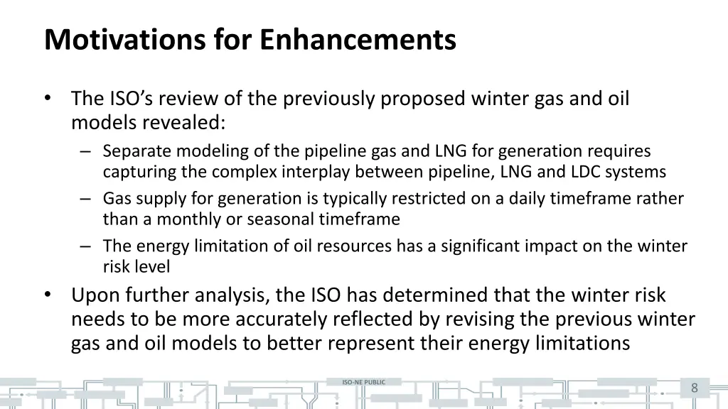 motivations for enhancements