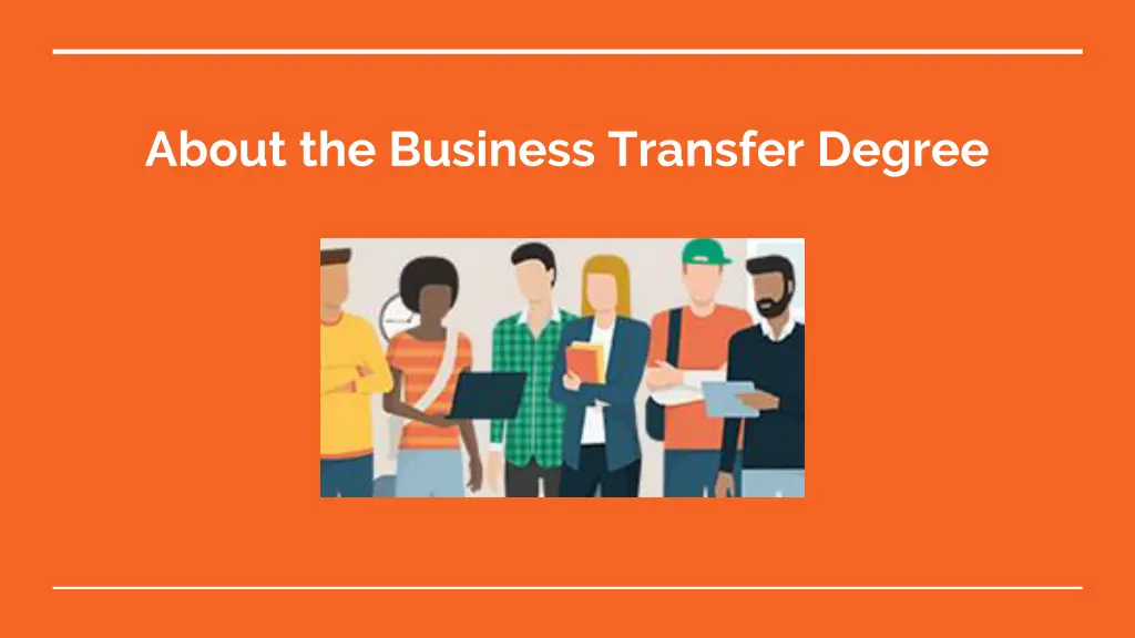 about the business transfer degree