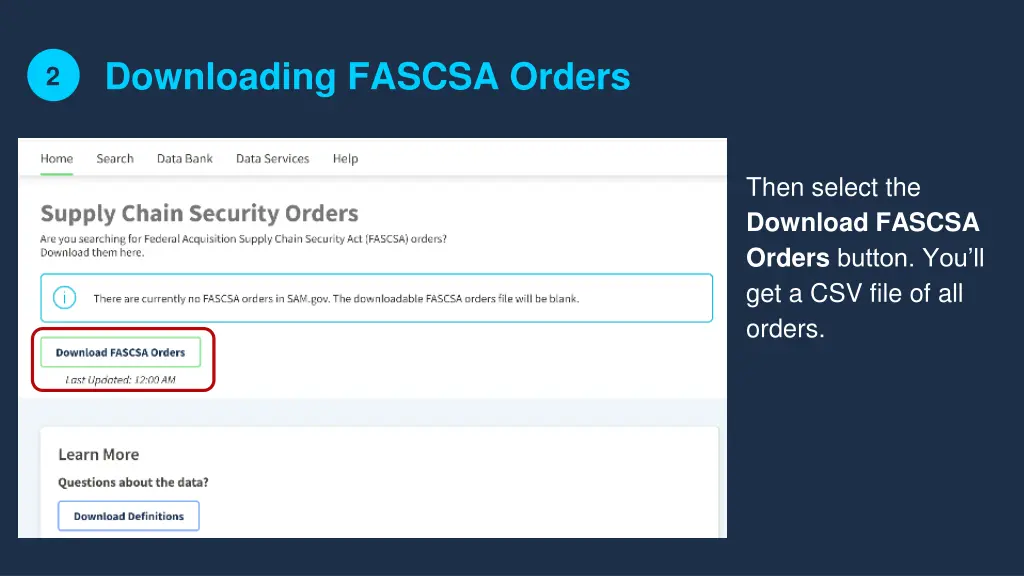 2 downloading fascsa orders