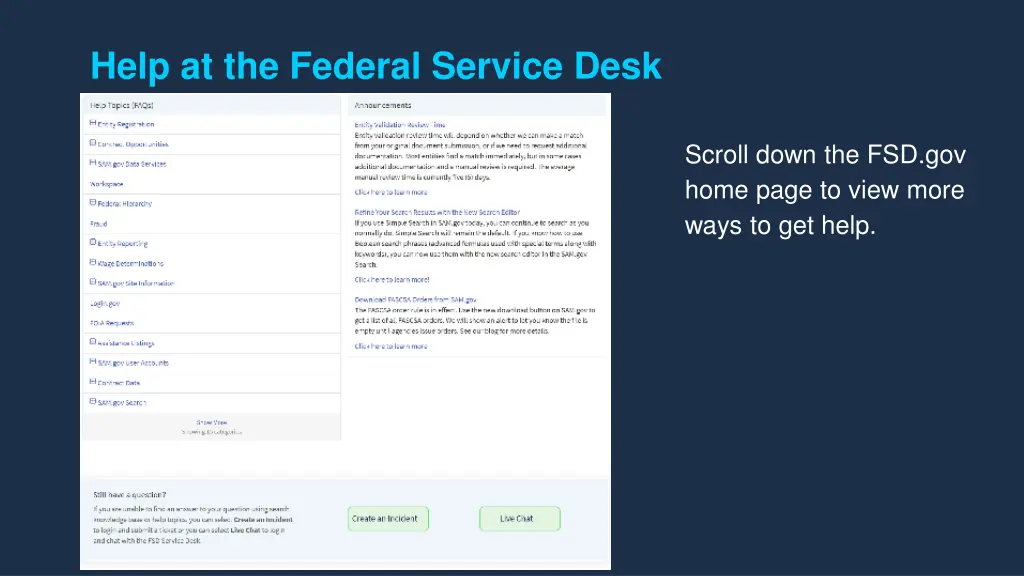 help at the federal service desk 4