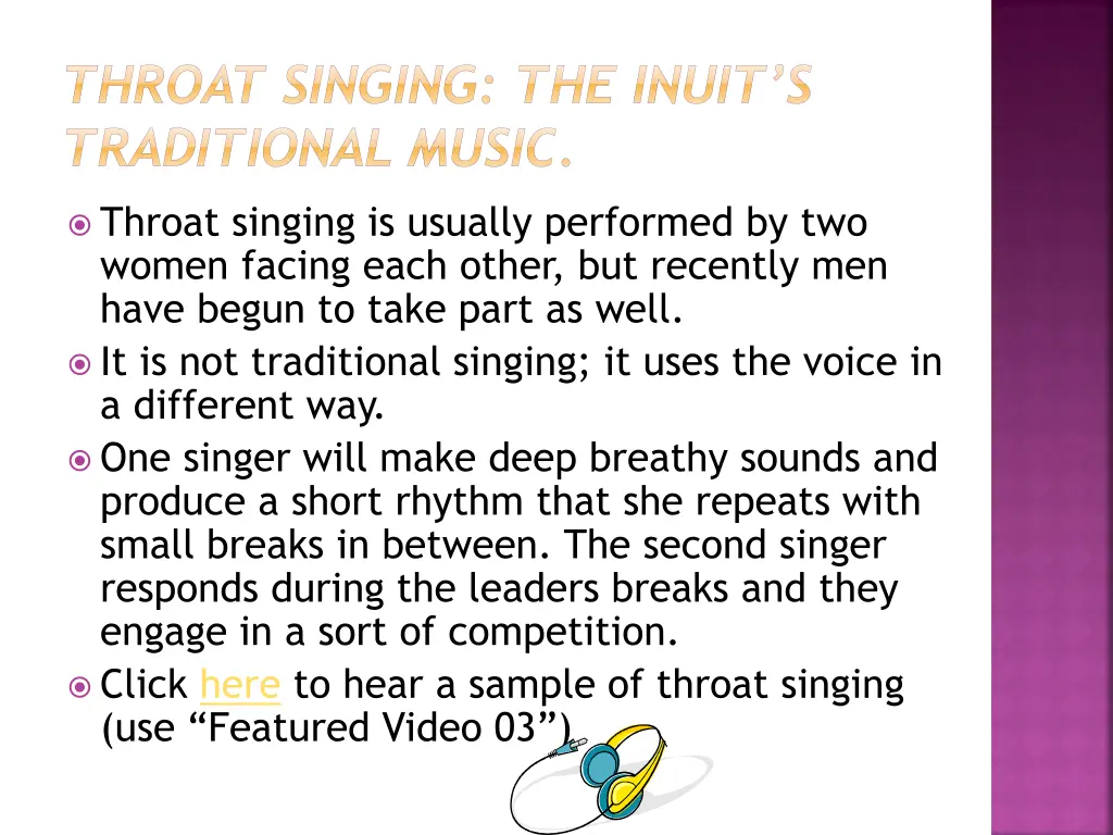 throat singing the inuit s traditional music
