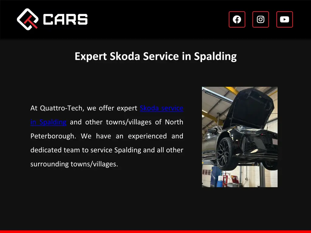 expert skoda service in spalding