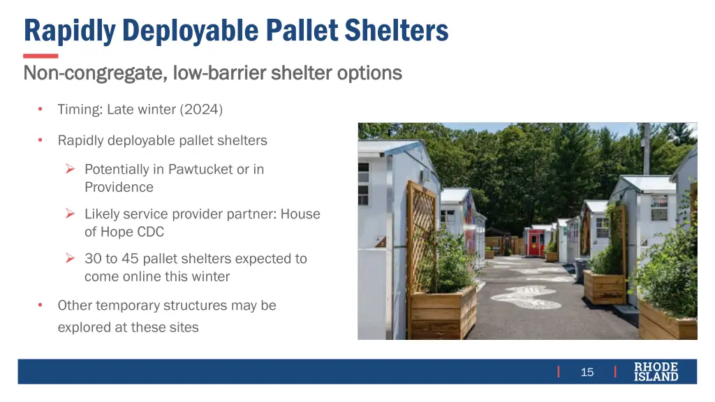 rapidly deployable pallet shelters