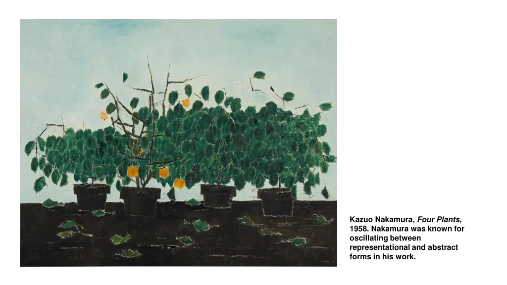 kazuo nakamura four plants 1958 nakamura