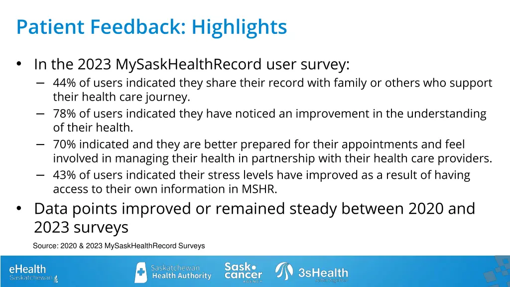 patient feedback highlights