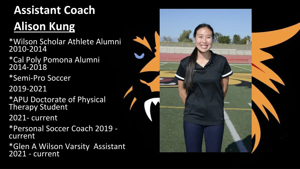 assistant coach alison kung
