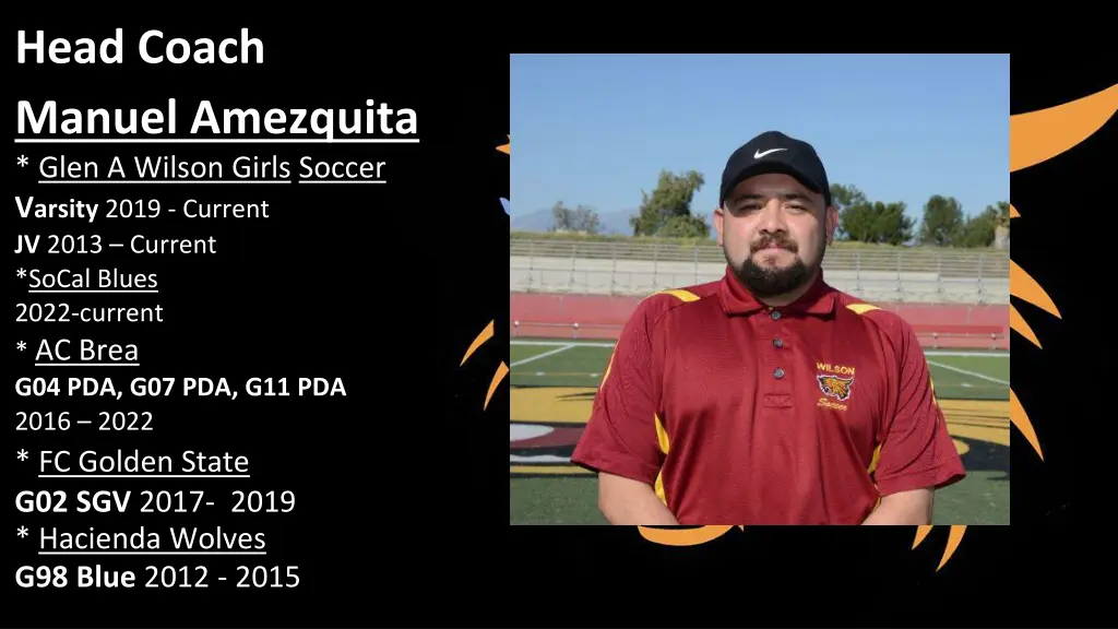 head coach manuel amezquita glen a wilson girls