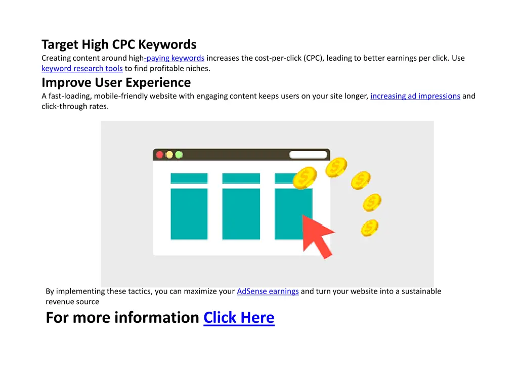 target high cpc keywords creating content around