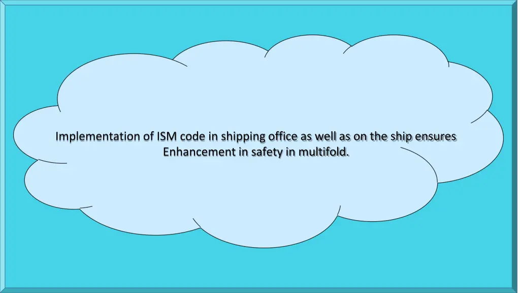 implementation of ism code in shipping office