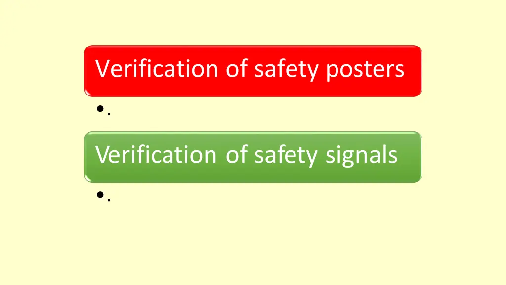 verification of safety posters