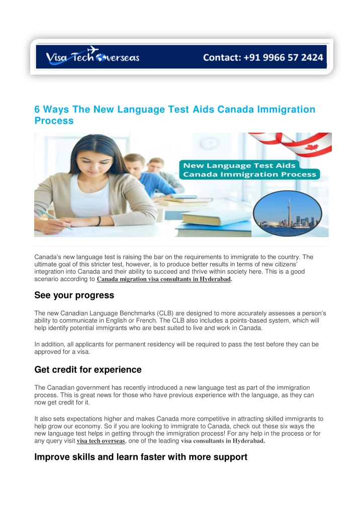 6 ways the new language test aids canada