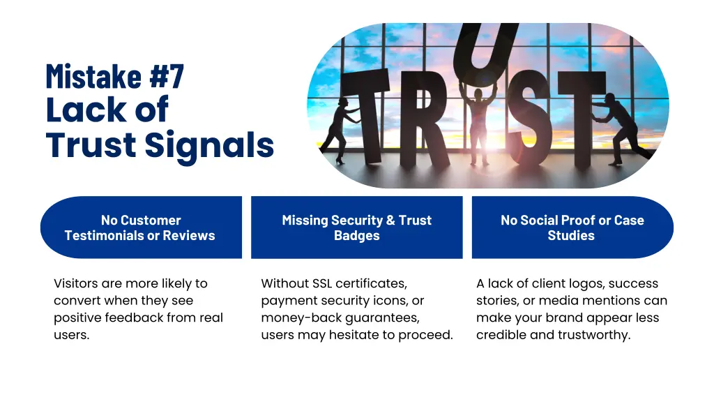 mistake 7 lack of trust signals