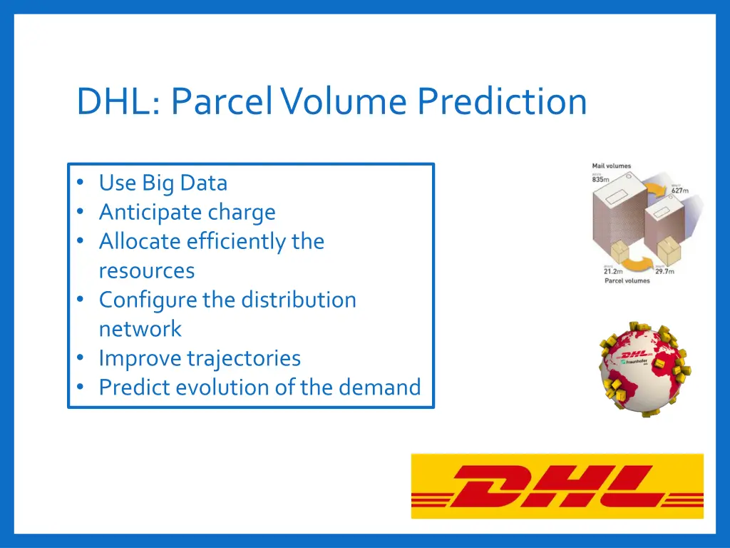 dhl parcel volume prediction
