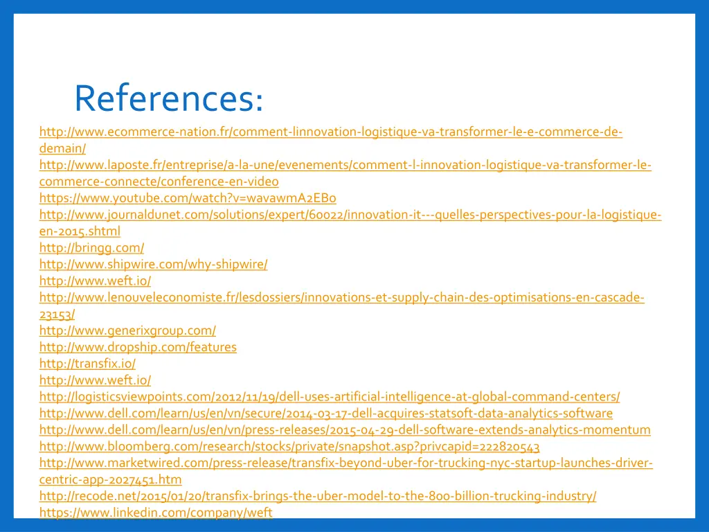 references http www ecommerce nation fr comment