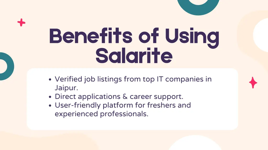 benefits of using salarite