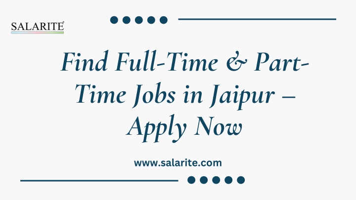 find full time part time jobs in jaipur apply now