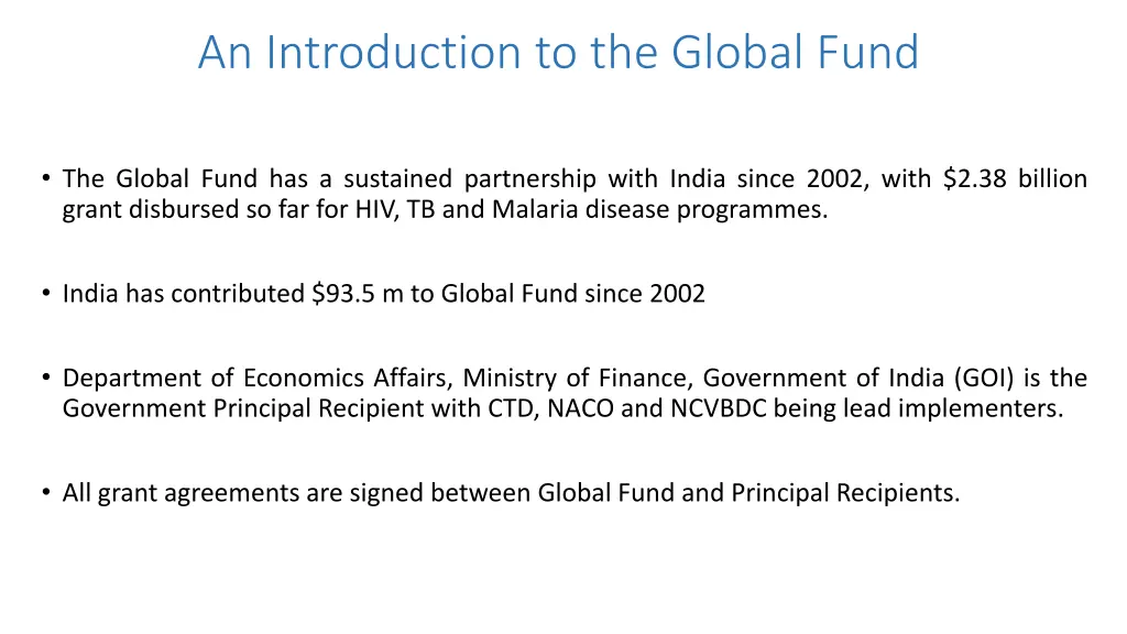 an introduction to the global fund