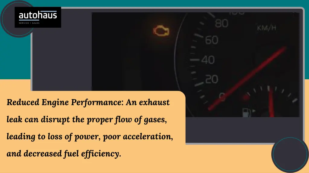 reduced engine performance an exhaust
