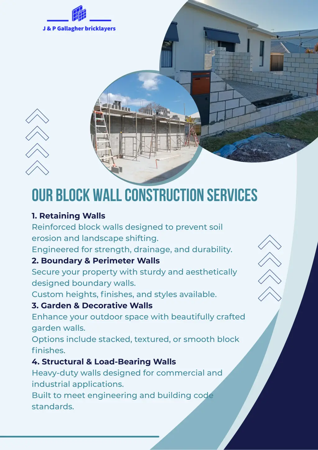 our block wall construction services