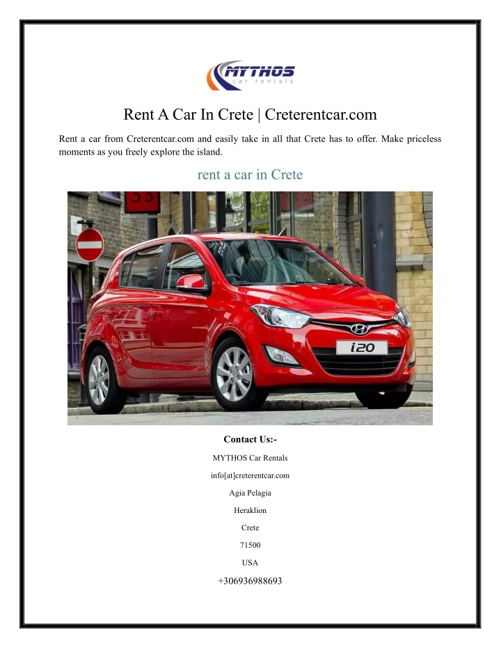 rent a car in crete creterentcar com
