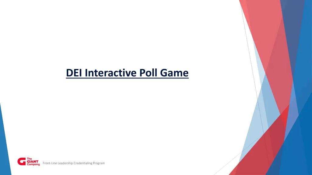 dei interactive poll game