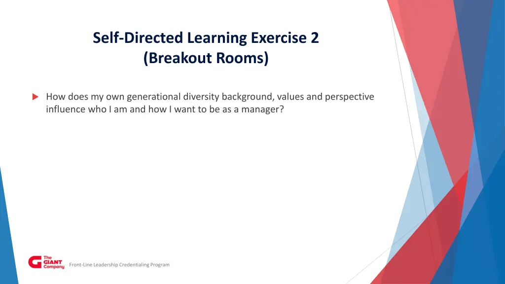 self directed learning exercise 2 breakout rooms