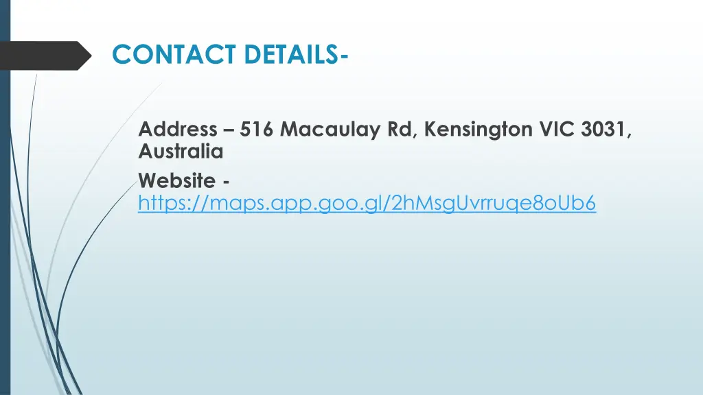 contact details