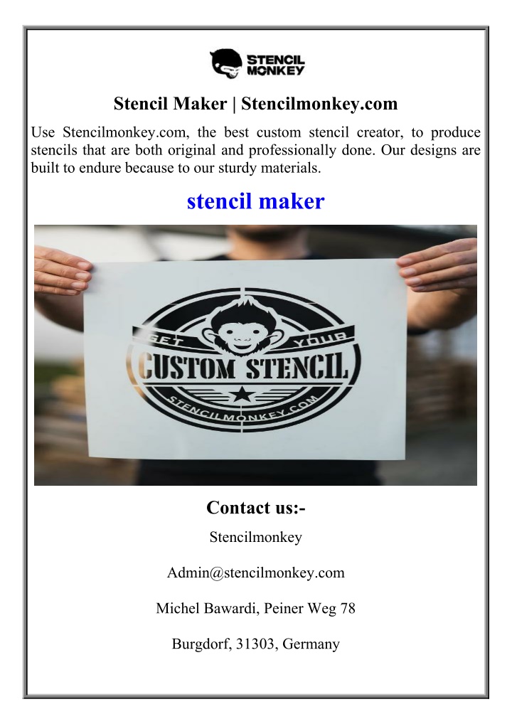 stencil maker stencilmonkey com