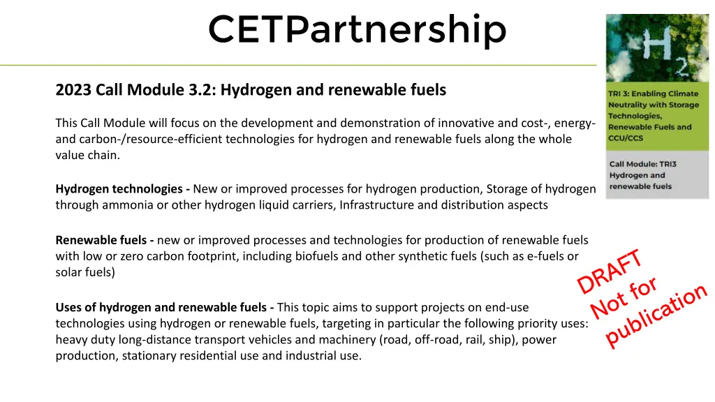 2023 call module 3 2 hydrogen and renewable fuels