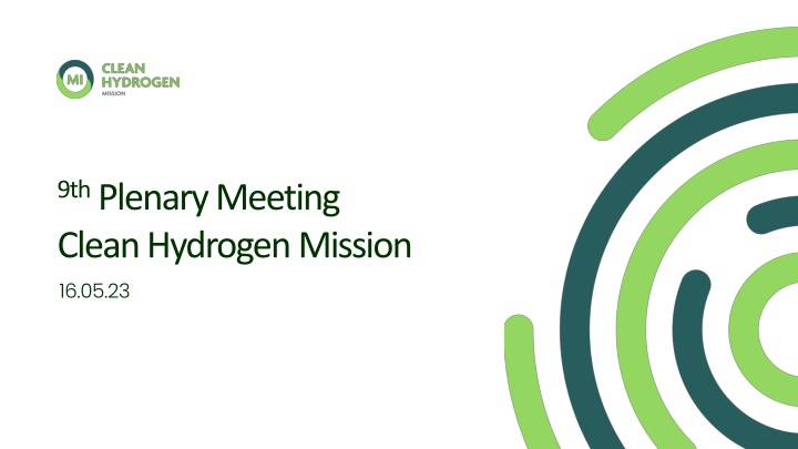 9th plenary meeting clean hydrogen mission