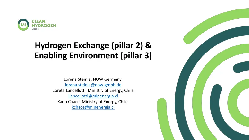 hydrogen exchange pillar 2 enabling environment