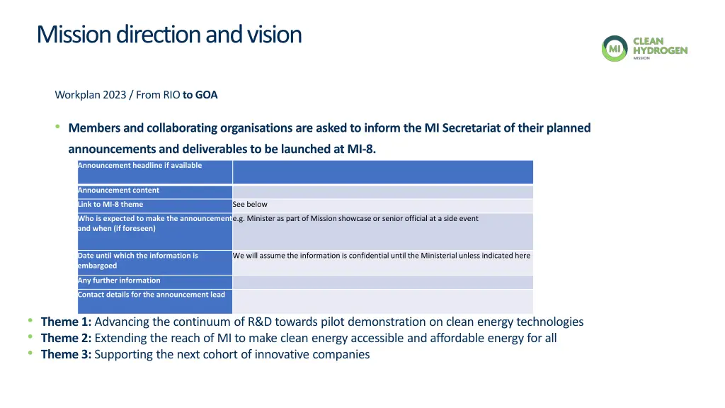 mission direction and vision 1