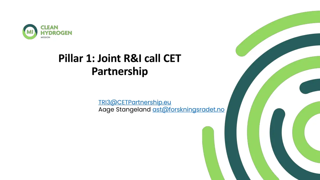 pillar 1 joint r i call cet partnership