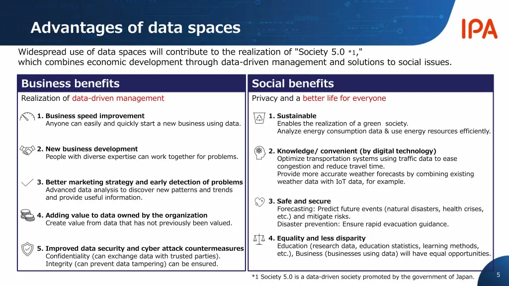 advantages of data spaces